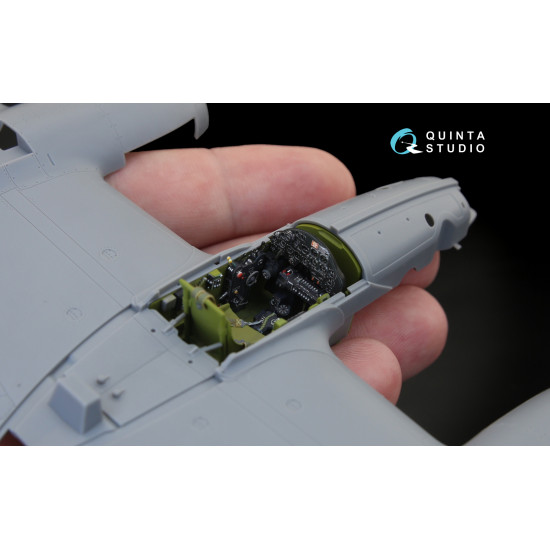 Quinta QD48122 - 1/48 3D-Printed & Coloured Interior for P-38H Tamiya Kit