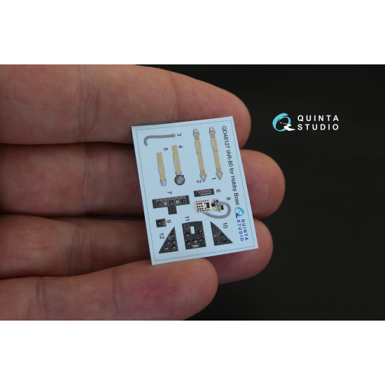 Quinta QD48127 - 1/48 3D-Printed & coloured interior for IAR-80 (HobbyBoss kit)