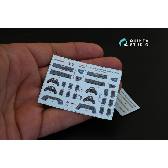 Quinta QD48128 - 1/48 3DPrinted interior for Fw 190 A-8/A-9 (R11) (Mars Models)