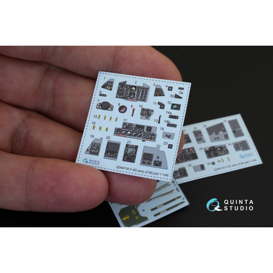 Quinta QD48130 - 1/48 3D-Printed & coloured interior for F-4D early (ZM SWS kit) Quinta QD48130 - 1/48 3D-Printed & coloured interior for F-4D early (ZM SWS kit)