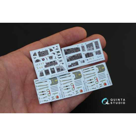 Quinta QD48130 - 1/48 3D-Printed & coloured interior for F-4D early (ZM SWS kit) Quinta QD48130 - 1/48 3D-Printed & coloured interior for F-4D early (ZM SWS kit)