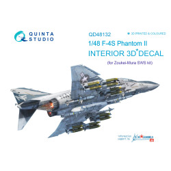 Quinta QD48132 - 1/48 3D-Printed colored interior for F-4S (ZM SWS kit)
