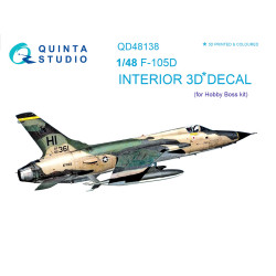 Quinta studios QD48138 - 1/48 3D-Printed & coloured interior for F-105D Hobby Boss kit
