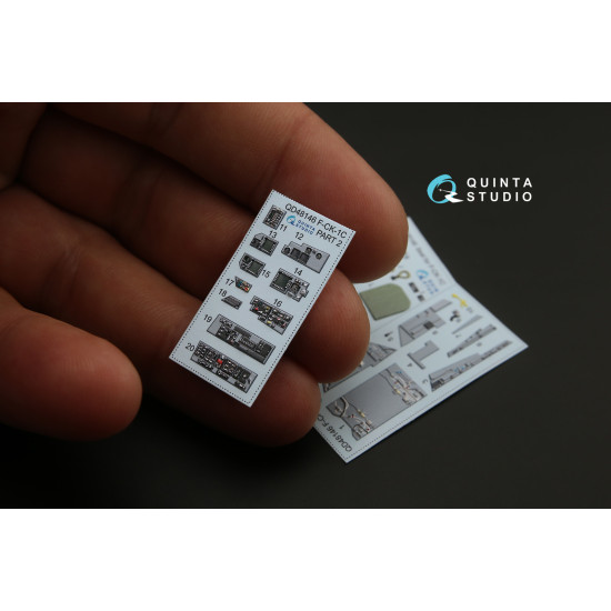 Quinta QD48146 - 1/48 3D-Printed & coloured interior for FCK-1C (AFV club kit)