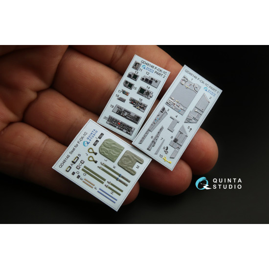 Quinta QD48146 - 1/48 3D-Printed & coloured interior for FCK-1C (AFV club kit)