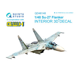 Quinta QD48148 - 1/48 3D-Printed & coloured interior for Su-27 (GWH kit)