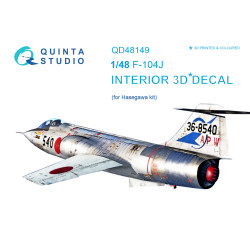 Quinta QD48149 - 1/48 3D-Printed coloured interior for F-104J Hasegawa kit