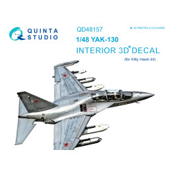 Quinta QD48157 - 1/48 3D-Printed & Coloured Interior for Yak-130 (KittyHawk Kit)