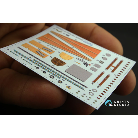 Quinta QD48158 - 1/48 3D-Printed & coloured interior for Fokker Dr.1 Eduard