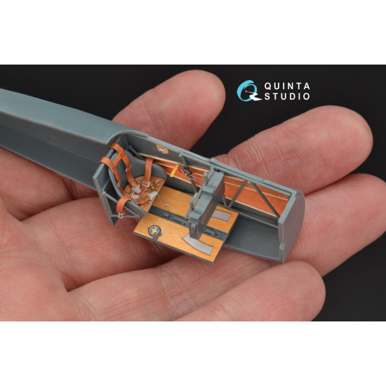 Quinta QD48158 - 1/48 3D-Printed & coloured interior for Fokker Dr.1 Eduard