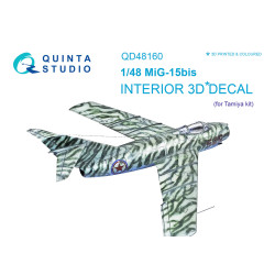 Quintas QD48160 - 1/48 3D-Printed & Coloured Interior for MiG-15 bis (Tamiya)
