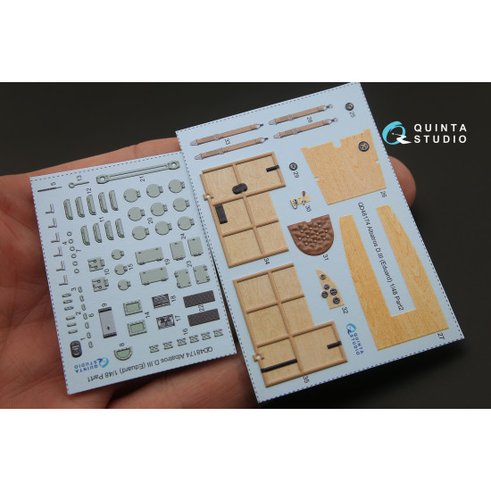 Quinta QD48174 - 1/48 3D-Printed coloured interior for Albatros D.III Eduard