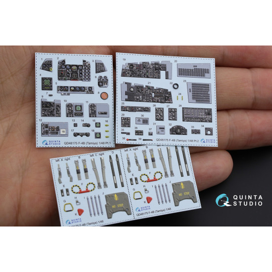 Quintas QD48175 - 1/48 3D-Printed & Coloured Interior for F-4B (Tamiya Kit)