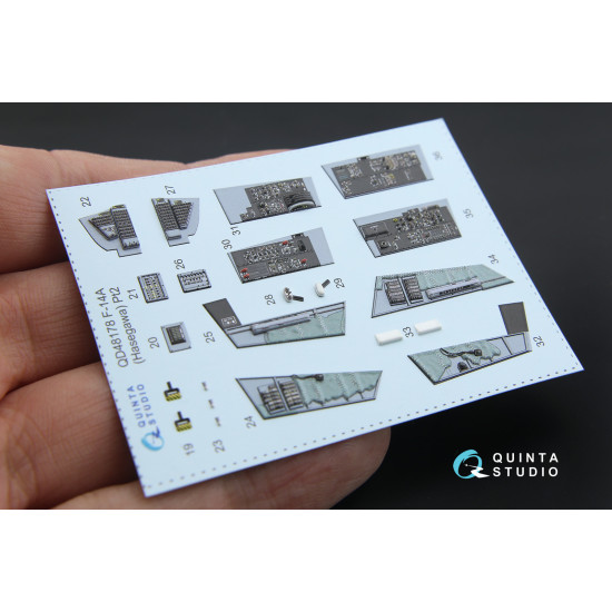 Quinta QD48178 - 1/48 3D-Printed interior for F-14A (Hasegawa kit)