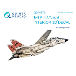 Quinta QD48178 - 1/48 3D-Printed interior for F-14A (Hasegawa kit)