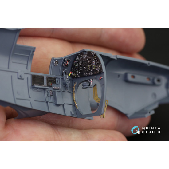 Quinta QD48189 - 1/48 3D-Printed & coloured interior for Spitfire Mk.V Eduard