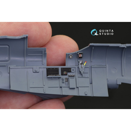 Quinta QD48189 - 1/48 3D-Printed & coloured interior for Spitfire Mk.V Eduard