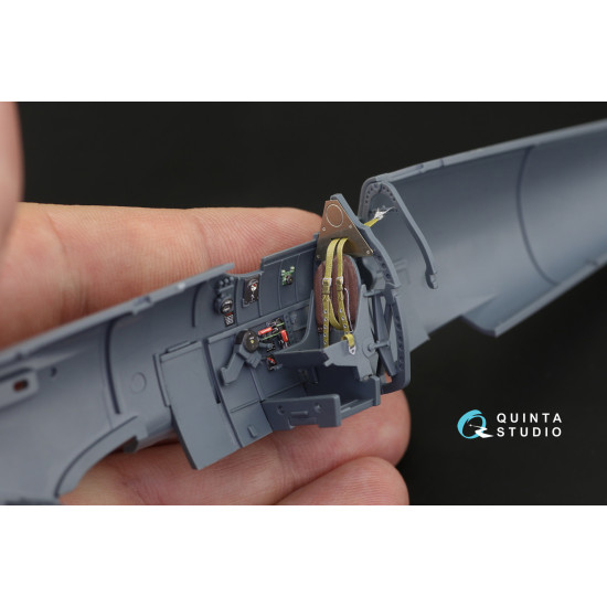 Quinta QD48189 - 1/48 3D-Printed & coloured interior for Spitfire Mk.V Eduard