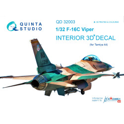 Quinta QD32003 - 1/32 3D-Printed coloured interior for F-16C Tamiya kit