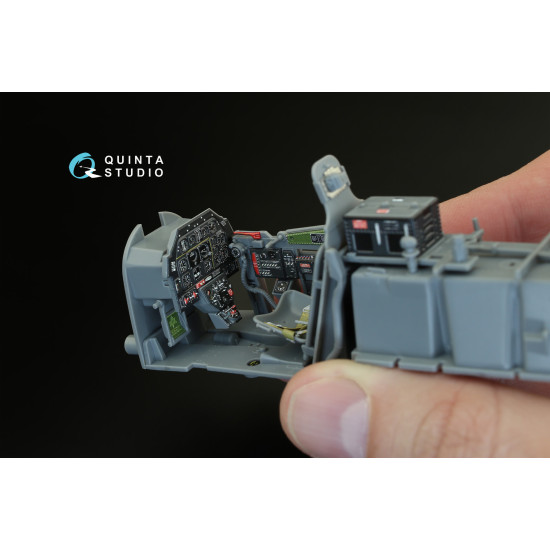 Quinta QD32004 - 1/32 3D-Printed coloured interior for P-51D Late Tamiya kit