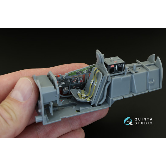 Quinta QD32004 - 1/32 3D-Printed coloured interior for P-51D Late Tamiya kit