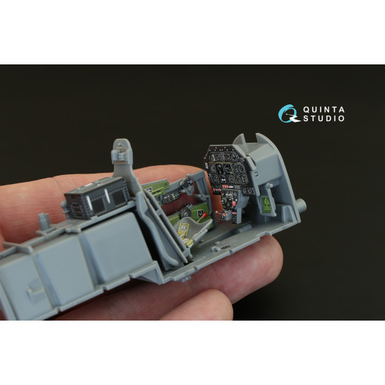 Quinta QD32004 - 1/32 3D-Printed coloured interior for P-51D Late Tamiya kit