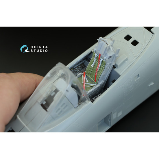 Quinta QD32008 - 1/32 3D-Printed  coloured Interior for A-10A Trumpeter kit