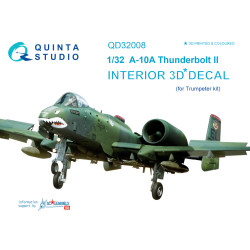 Quinta QD32008 - 1/32 3D-Printed  coloured Interior for A-10A Trumpeter kit
