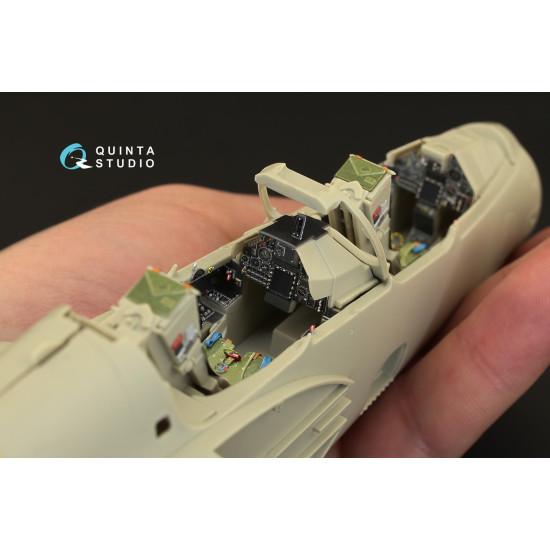 Quinta QD32013 - 1/32 3D-Printed & coloured interior Mirage 2000N (Kitty Hawk)