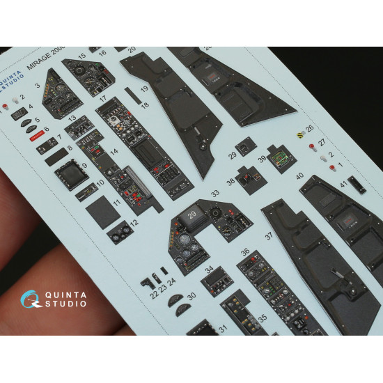 Quinta QD32013 - 1/32 3D-Printed & coloured interior Mirage 2000N (Kitty Hawk)