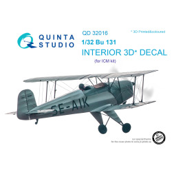 Quinta QD32016 - 1/32 3D-Printed & Coloured Interior for Bu 131 (ICM Kit)