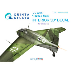 Quinta QD32017 - 1/32 3D-Printed & coloured interior for Me 163B (Meng kit)