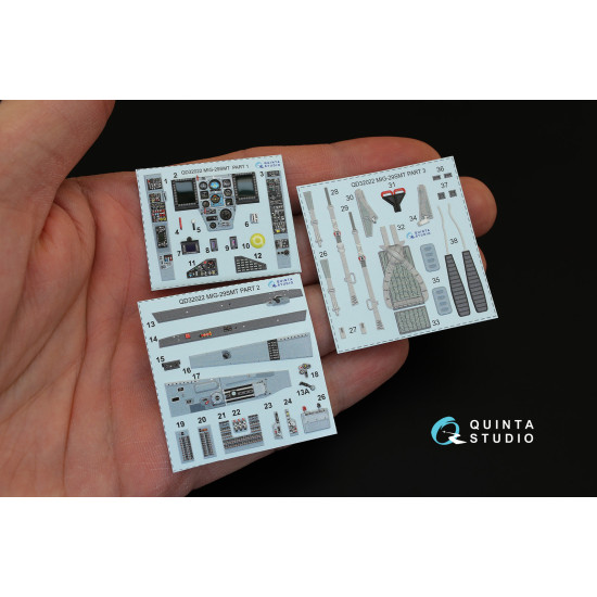 Quinta QD32022 - 1/32 3D-Printed coloured interior for MiG-29SMT Trumpeter