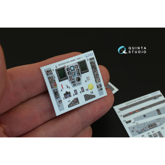 Quinta QD32022 - 1/32 3D-Printed coloured interior for MiG-29SMT Trumpeter