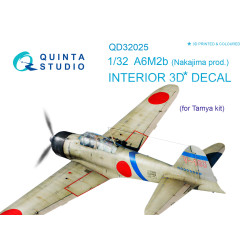Quinta QD32025 - 1/32 3D-Printed interior for A6M2b (Nakajima prod.) Tamiya kit
