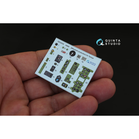 Quinta QD32026 - 1/32 3D Printed Coloured Interior for A6M5 Mitsubishi Tamiya Quinta QD32026 - 1/32 3D Printed Coloured Interior for A6M5 Mitsubishi Tamiya
