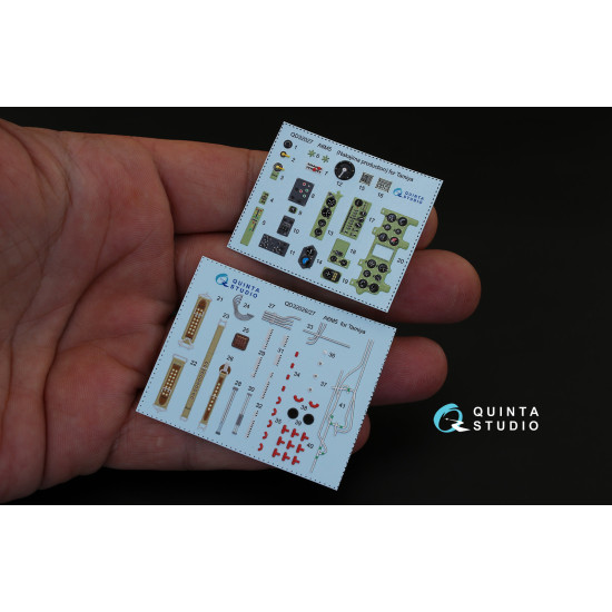 Quinta QD32027 - 1/32 3D-Printed Interior for A6M5 (Nakajima) (Tamiya kit) Quinta QD32027 - 1/32 3D-Printed Interior for A6M5 (Nakajima) (Tamiya kit)