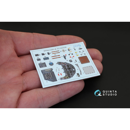Quinta QD32029 - 1/32 3D-Printed coloured Interior for Bf 109G-6 Revell kit Quinta QD32029 - 1/32 3D-Printed coloured Interior for Bf 109G-6 Revell kit
