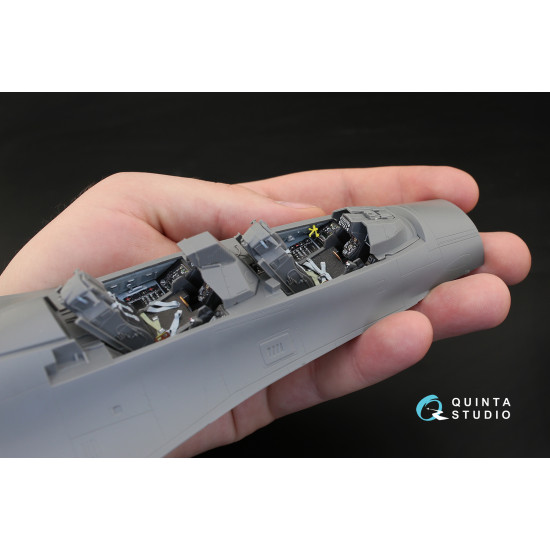 Quinta QD32031 - 1/32 3D-Printed and Coloured Interior for F-16I (Academy Kit) Quinta QD32031 - 1/32 3D-Printed and Coloured Interior for F-16I (Academy Kit)