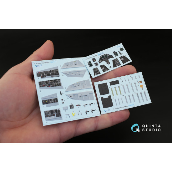 Quinta QD32031 - 1/32 3D-Printed and Coloured Interior for F-16I (Academy Kit) Quinta QD32031 - 1/32 3D-Printed and Coloured Interior for F-16I (Academy Kit)