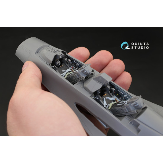 Quinta QD32031 - 1/32 3D-Printed and Coloured Interior for F-16I (Academy Kit) Quinta QD32031 - 1/32 3D-Printed and Coloured Interior for F-16I (Academy Kit)
