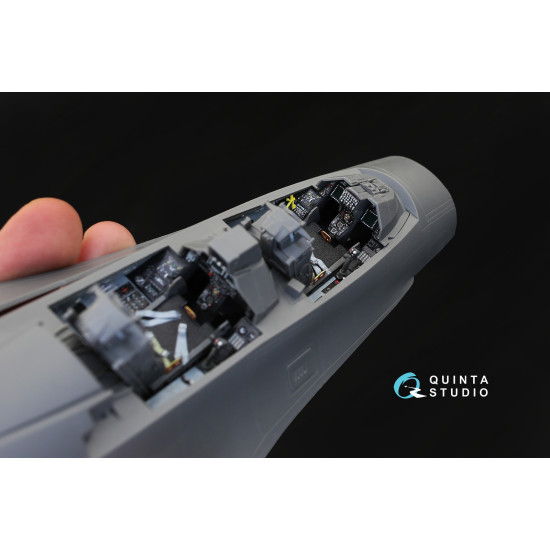 Quinta QD32031 - 1/32 3D-Printed and Coloured Interior for F-16I (Academy Kit) Quinta QD32031 - 1/32 3D-Printed and Coloured Interior for F-16I (Academy Kit)