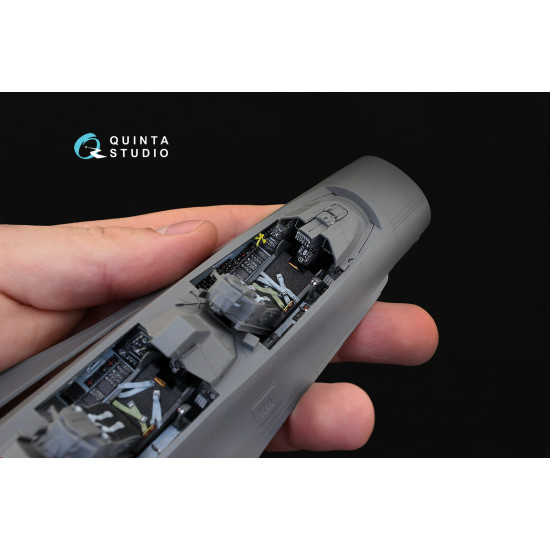 Quinta QD32031 - 1/32 3D-Printed and Coloured Interior for F-16I (Academy Kit) Quinta QD32031 - 1/32 3D-Printed and Coloured Interior for F-16I (Academy Kit)