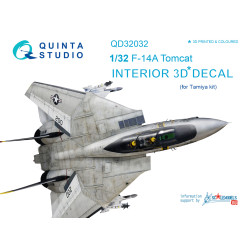 Quinta QD32032 - 1/32 3D-Printed coloured Interior for F-14A Tamiya kit