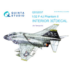 Quinta QD32037 - 1/32 3D Printed and Coloured Interior for F-4J Tamiya Kit