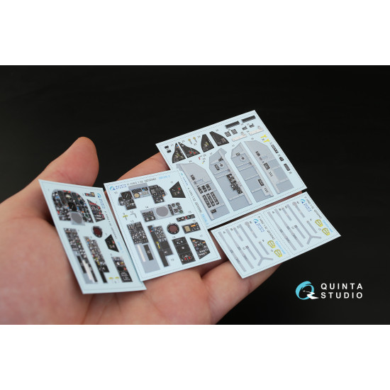 Quinta QD32042 - 1/32 3D-Printed & coloured Interior for F-105G (Trumpeter kit) Quinta QD32042 - 1/32 3D-Printed & coloured Interior for F-105G (Trumpeter kit)