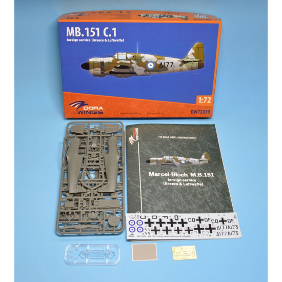 Dora Wings 72030 - 1/72 scale Marcel Bloch MB.151 foreign service aircraft