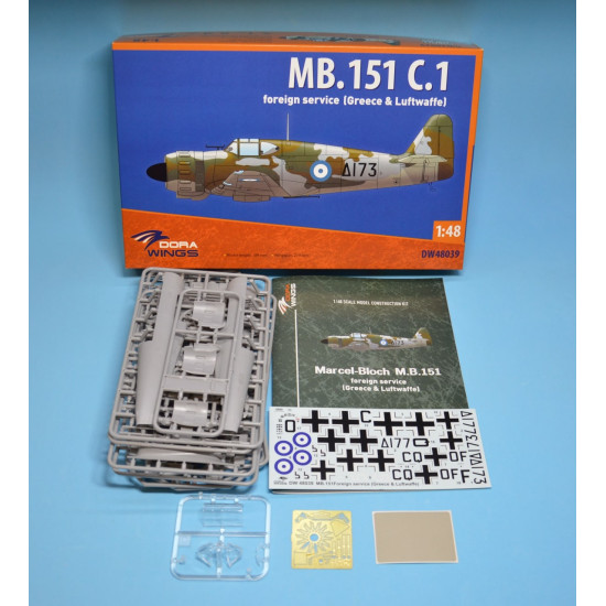 Dora Wings 48039 - 1/48 scale Marcel Bloch MB.151 foreign service aircraft
