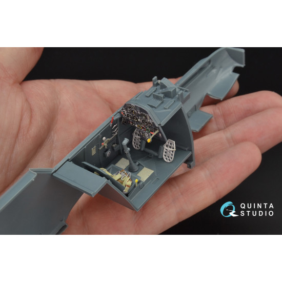 Quinta QD32048 - 1/32 3D-Printed coloured Interior for Bf 109E-3 Eduard kit Quinta QD32048 - 1/32 3D-Printed coloured Interior for Bf 109E-3 Eduard kit
