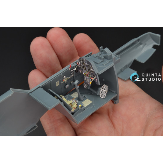 Quinta QD32049 - 1/32 3D-Printed coloured interior for Bf 109E-4 Eduard kit Quinta QD32049 - 1/32 3D-Printed coloured interior for Bf 109E-4 Eduard kit